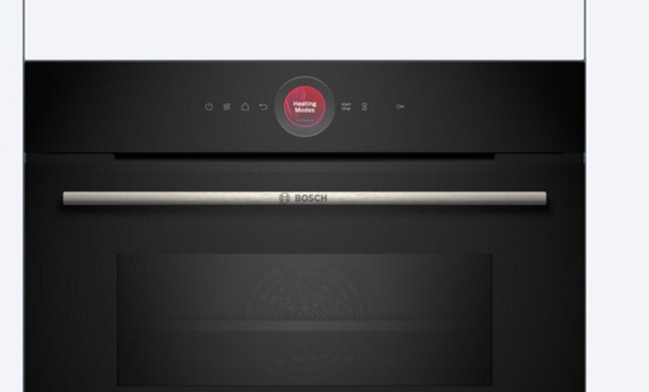 Bosch CMG7241B1 Series 8 built-in compact oven with microwave function, black