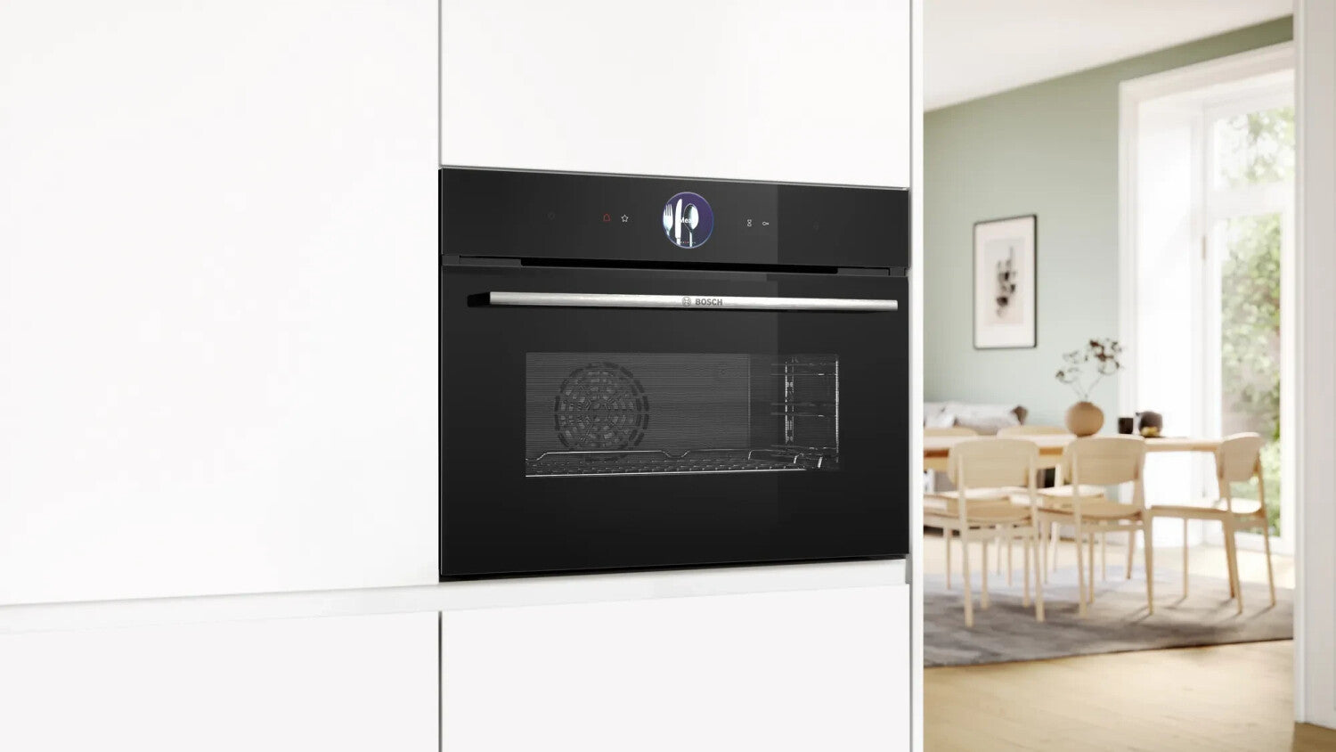 Bosch CSG7361B1 built-in compact steam oven, 60x45 cm, black