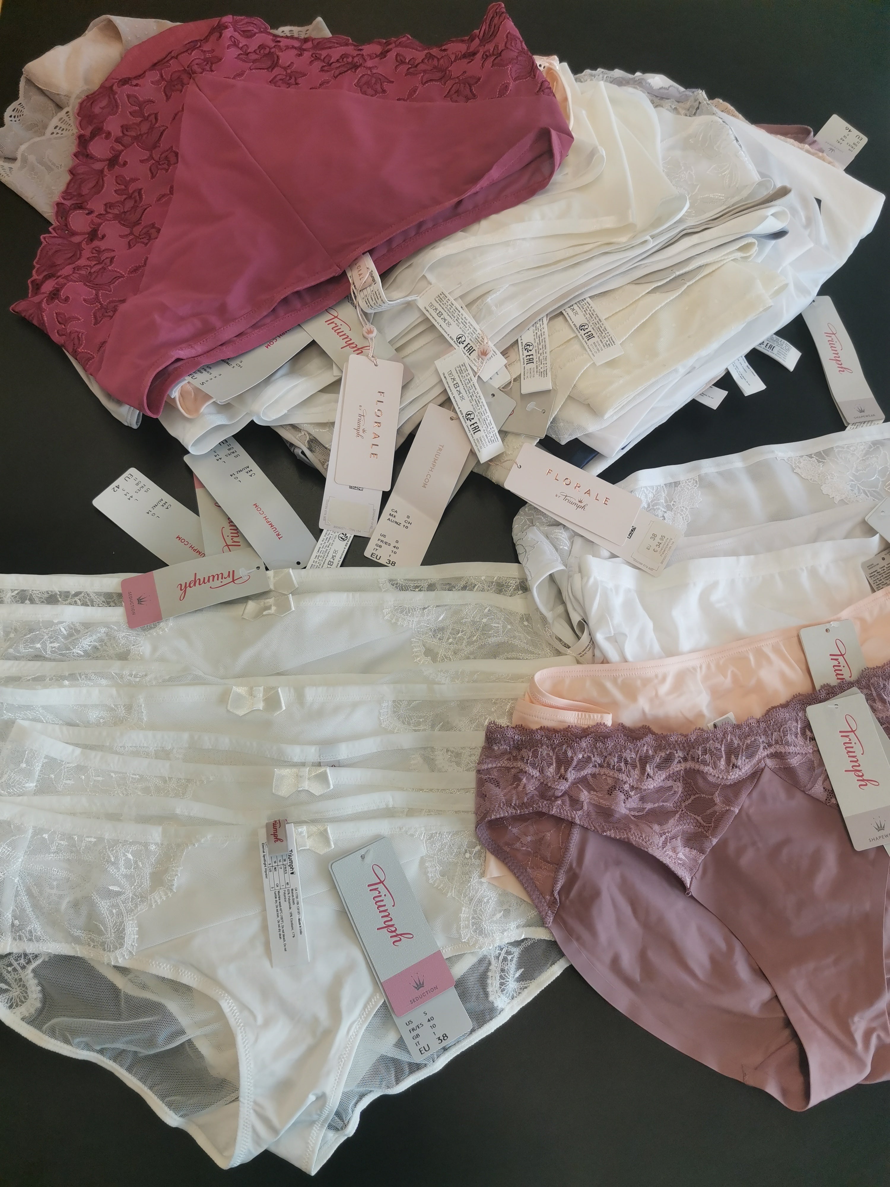Triumph mix of women's lingerie & pants, sloggi