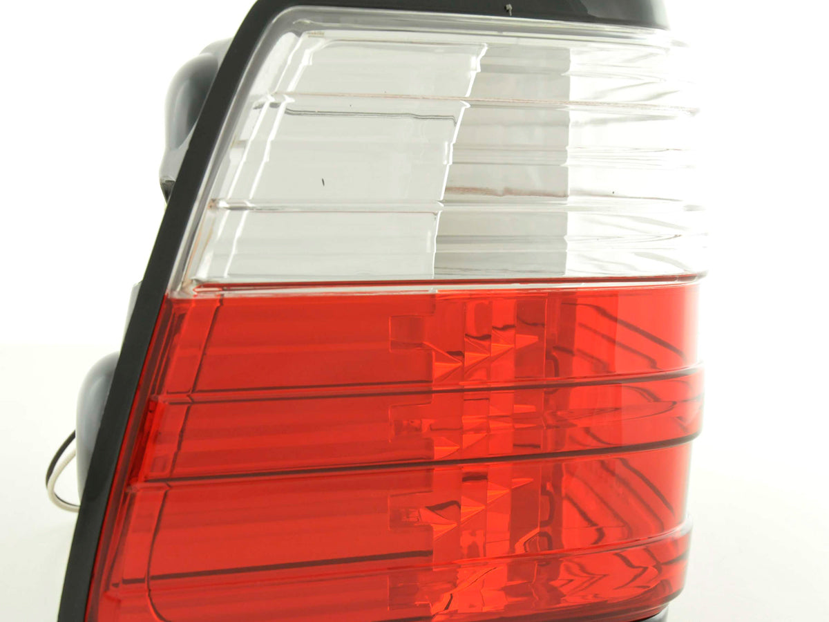LED taillights set Mercedes E-Class sedan W124 85-96 clear/red