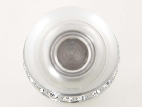 Gear knob aluminum with crystals, chrome surface