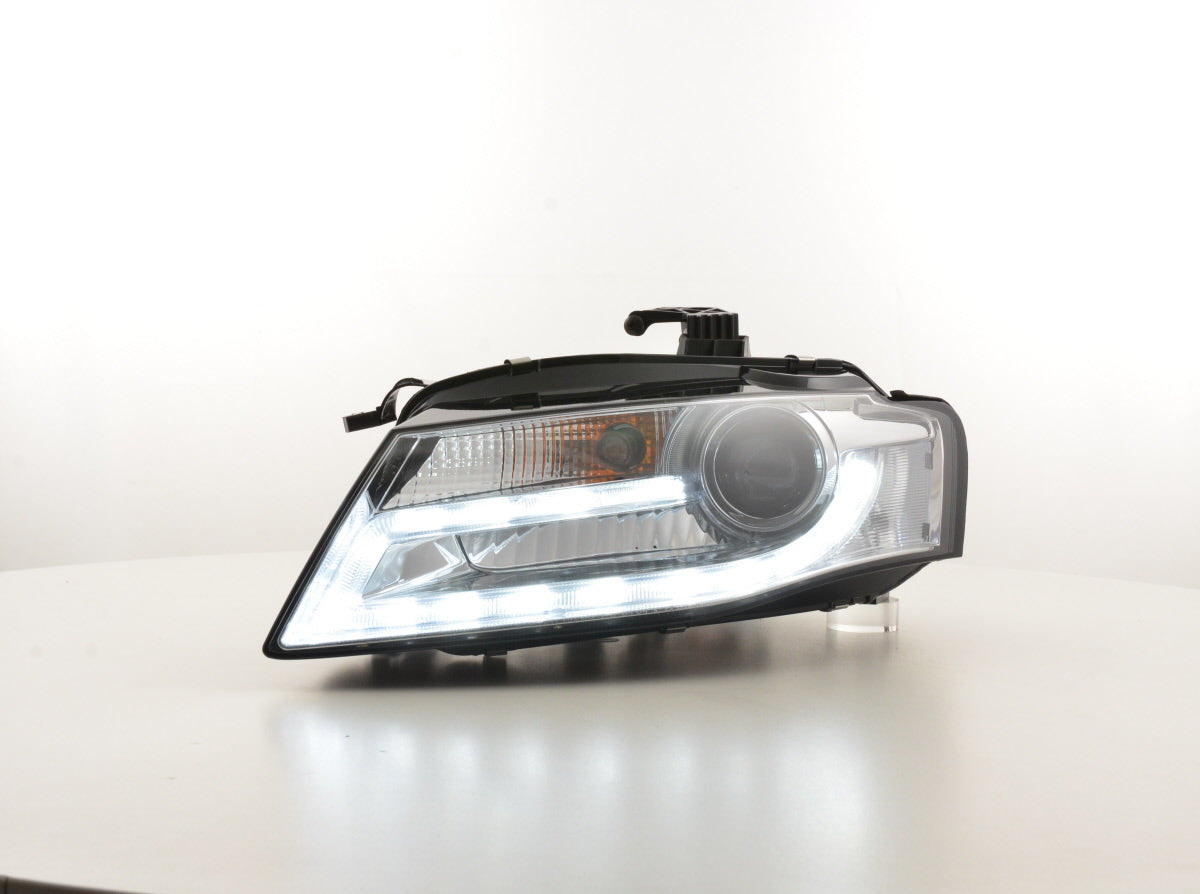 Scheinwerfer Set Xenon Daylight LED Tagfahrlicht Audi A4 B8 8K  07-11 chrom