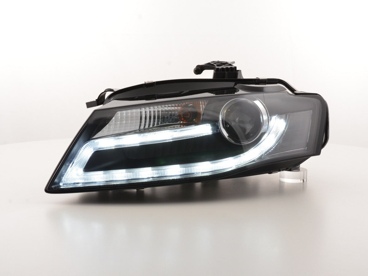Headlight set Daylight LED DRL look Skoda Octavia from 2009 black