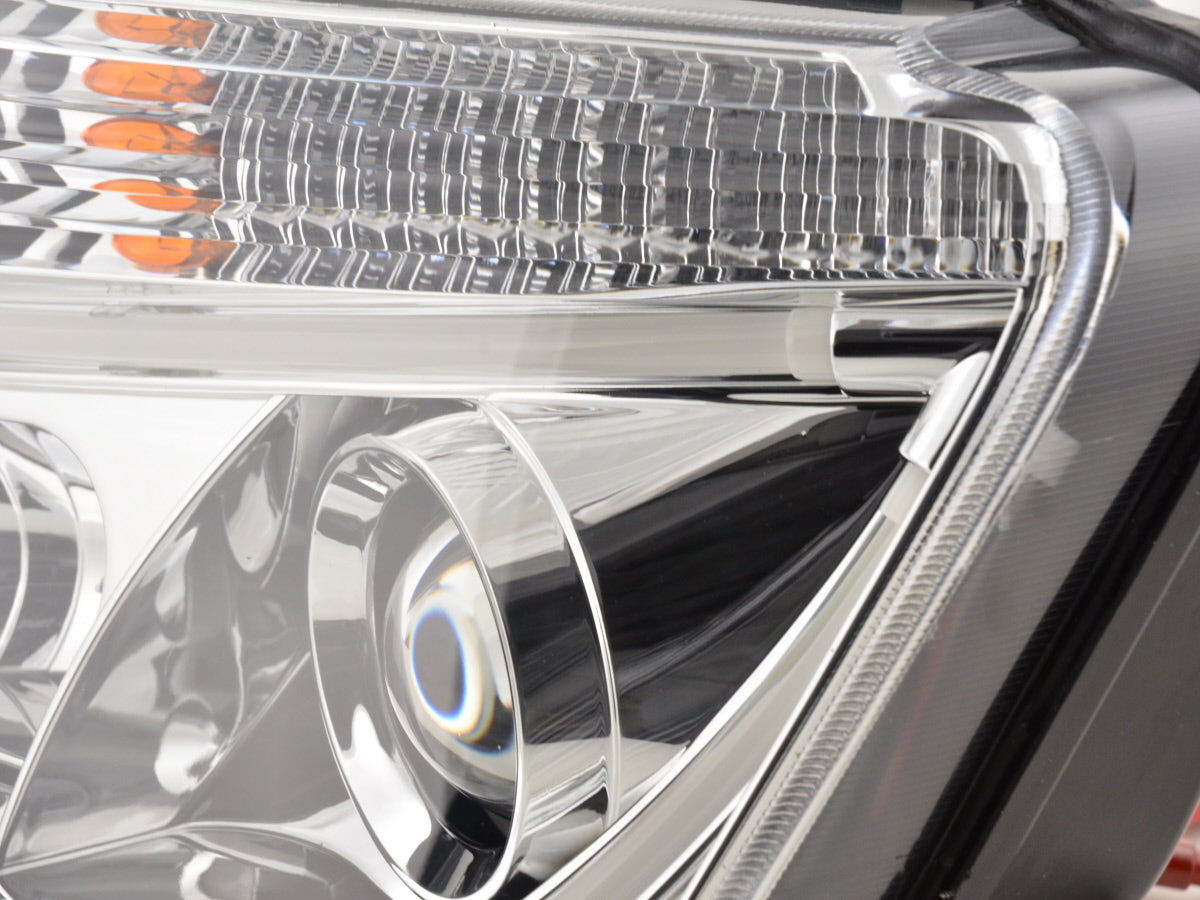Headlight set Daylight LED DRL look Dacia Duster 10-13 chrome