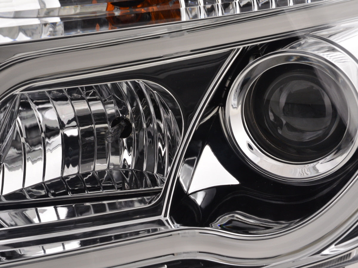 Headlight set Daylight LED DRL look Dacia Duster 10-13 chrome