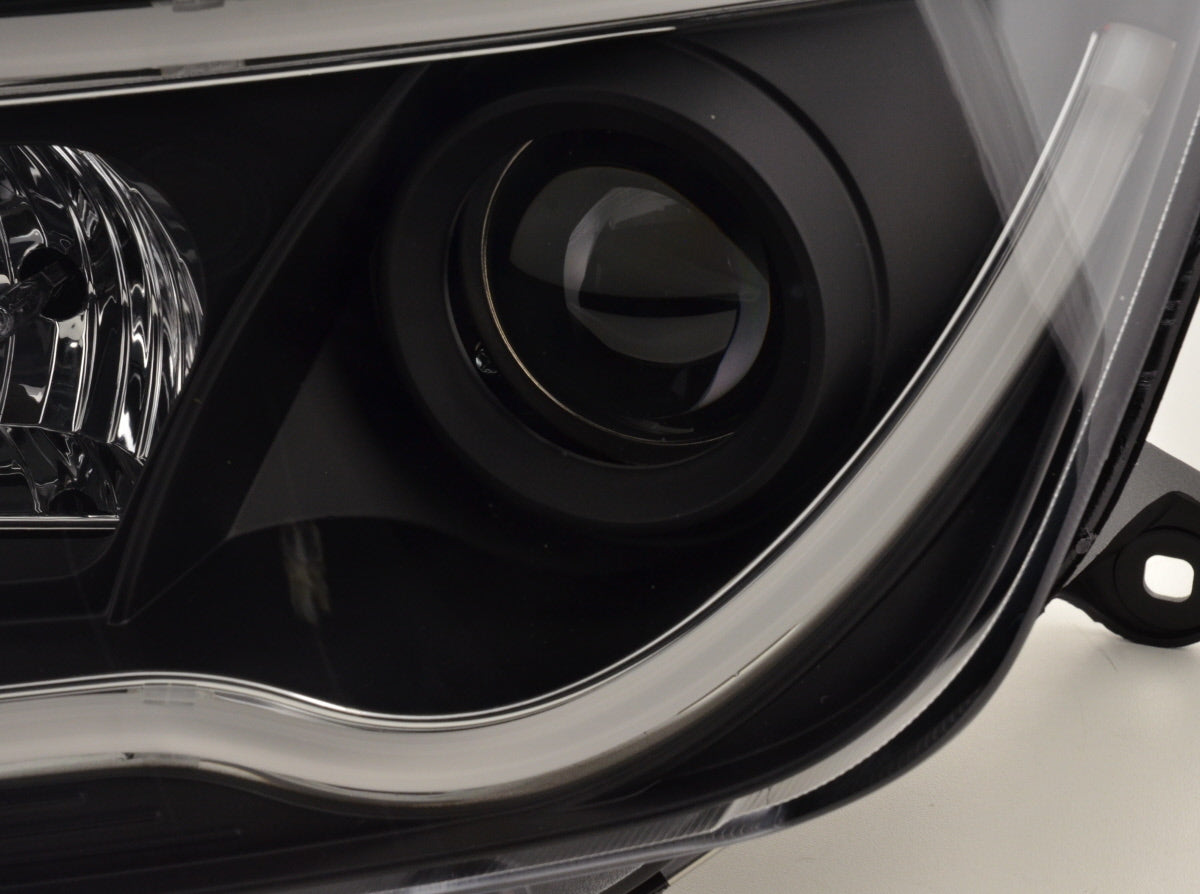 Headlight set Daylight LED DRL look Dacia Duster 10-13 black