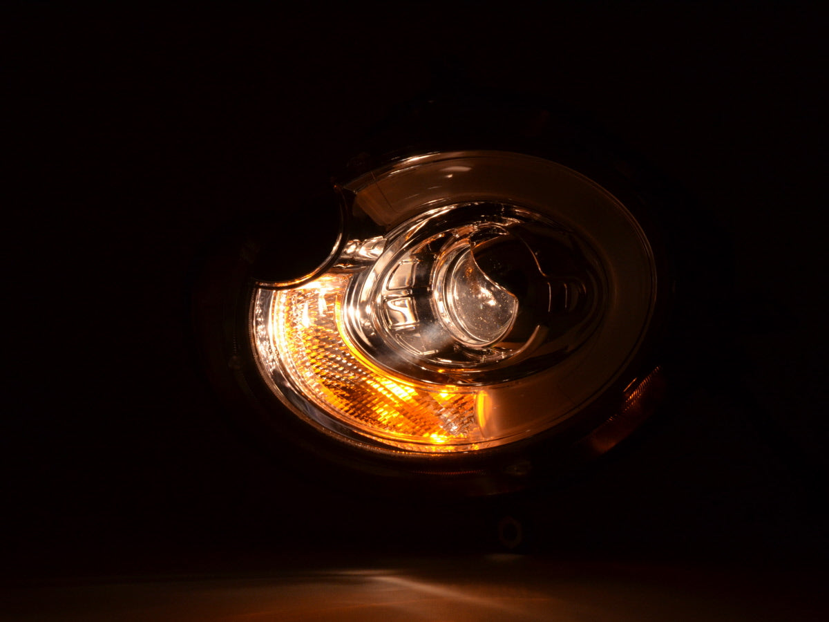 Headlight set Daylight LED DRL look Mini One / Cooper 06-10 chrome