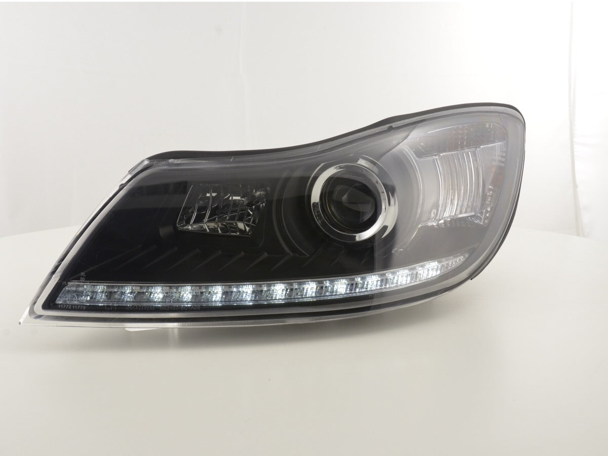 LED taillights set VW T6 year 16-19 tailgate door version red/smoke