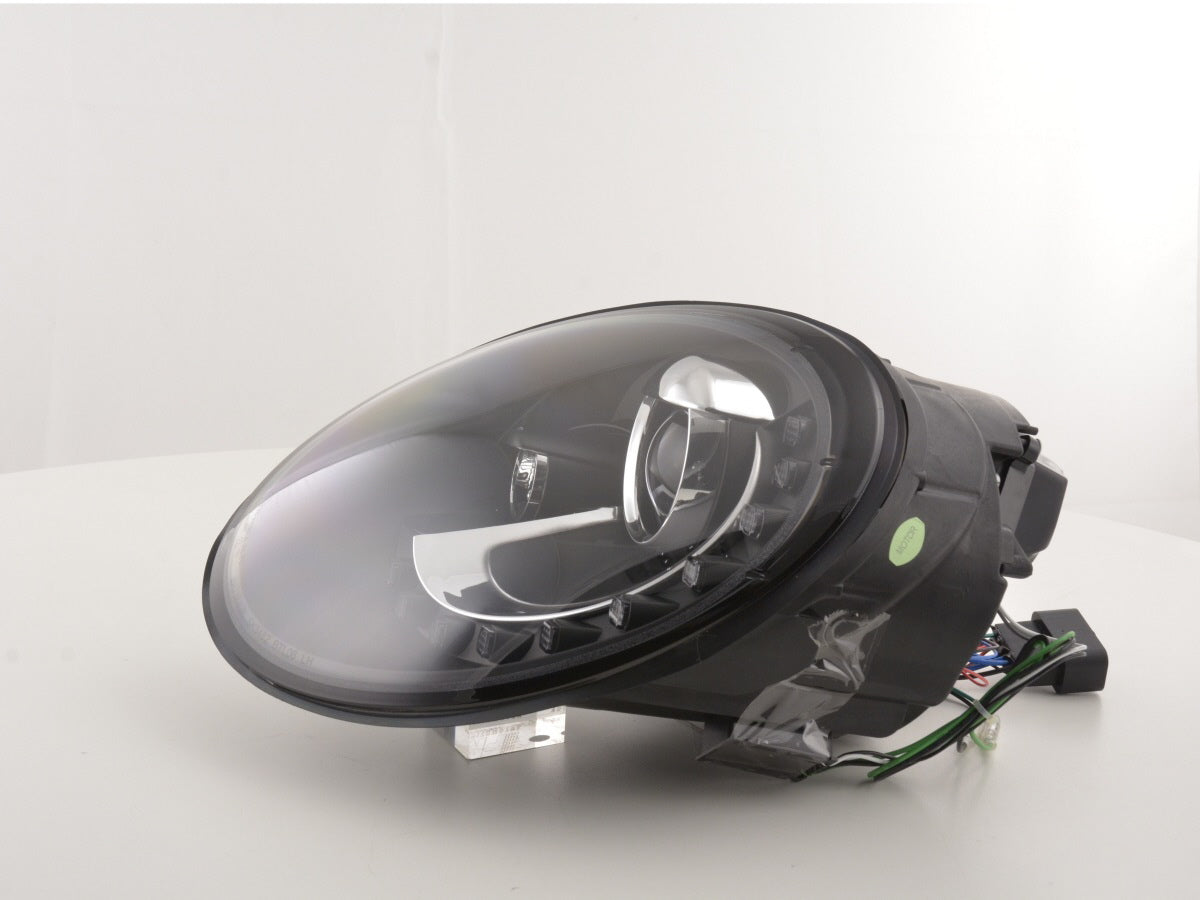 Headlight set Daylight LED DRL look VW New Beetle 2006-2012 black
