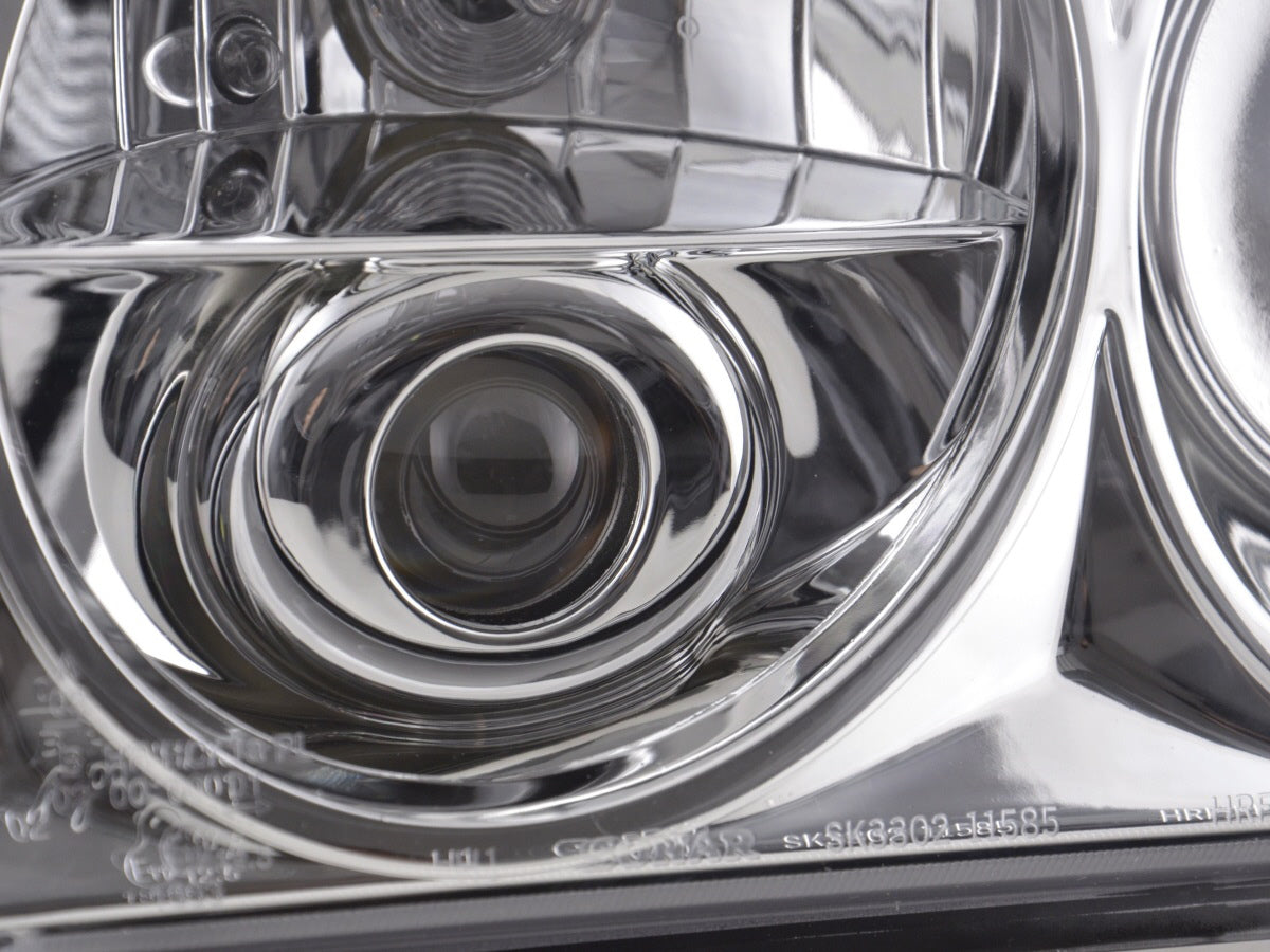 Headlight set Mercedes E-Class type W124 85-93 chrome
