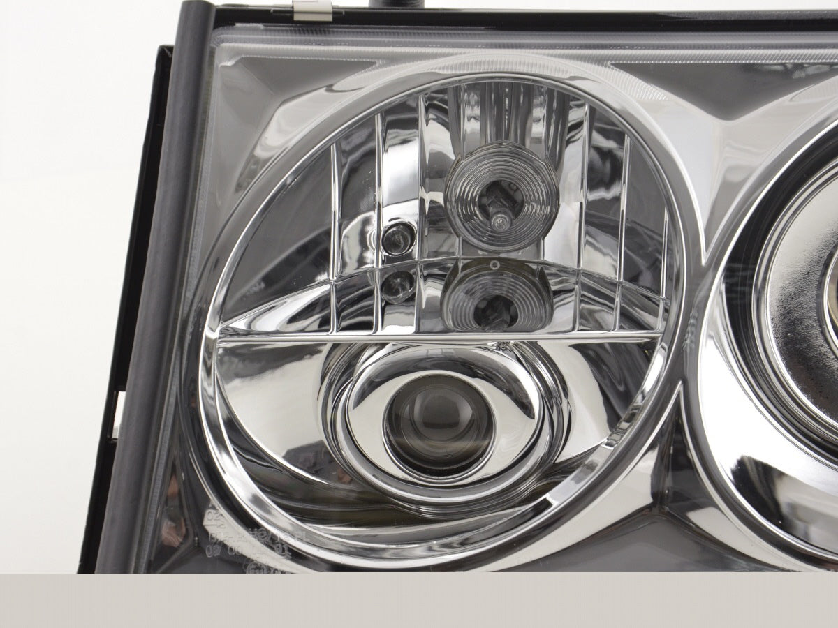 Headlight set Mercedes E-Class type W124 85-93 chrome