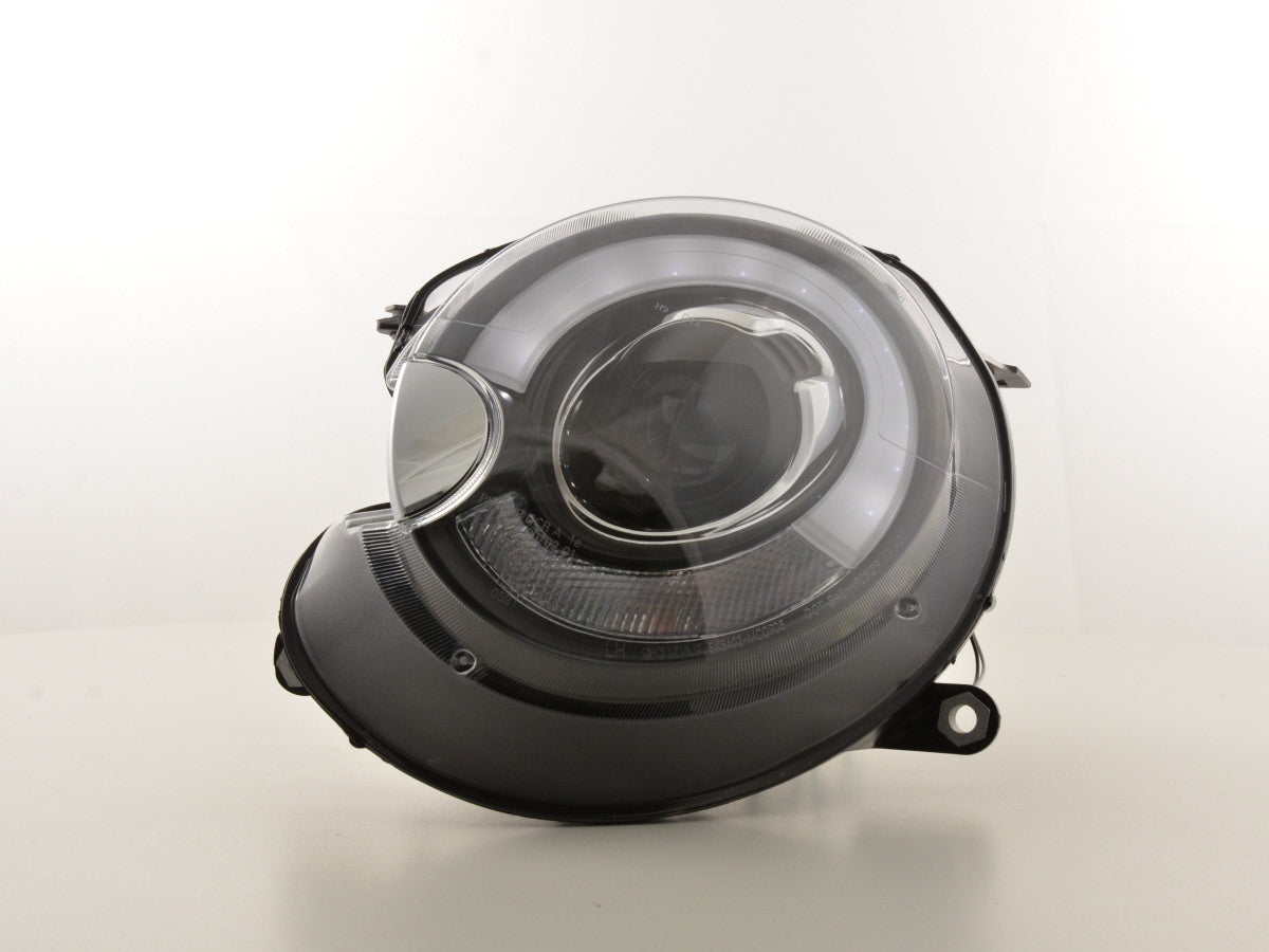 Headlight set Daylight LED DRL look Mini One / Cooper 06-10 black