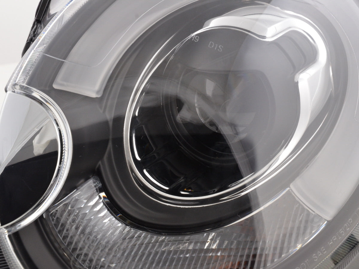 Headlight set Daylight LED DRL look Mini One / Cooper 06-10 black