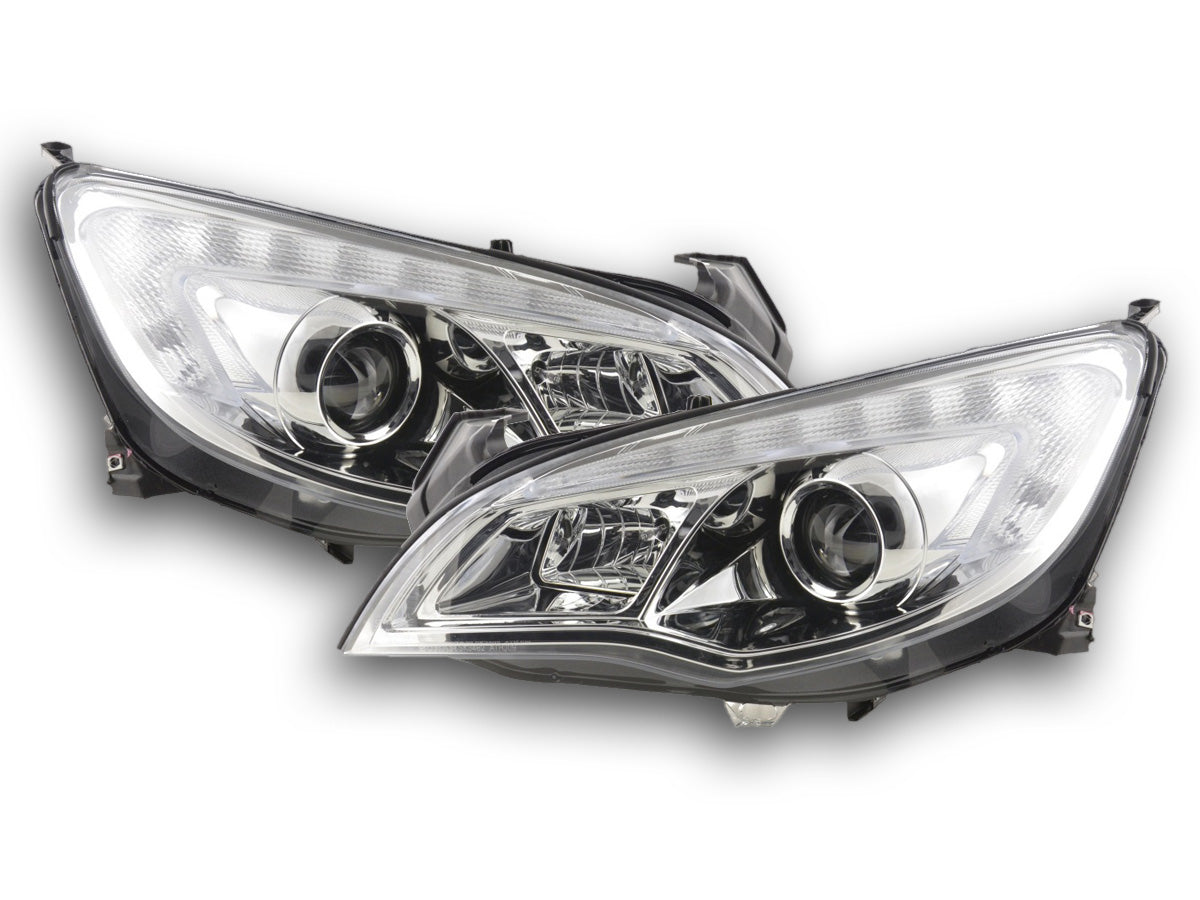 Scheinwerfer Set Opel Astra J 5-türig  2009-2012 chrom ohne Motor
