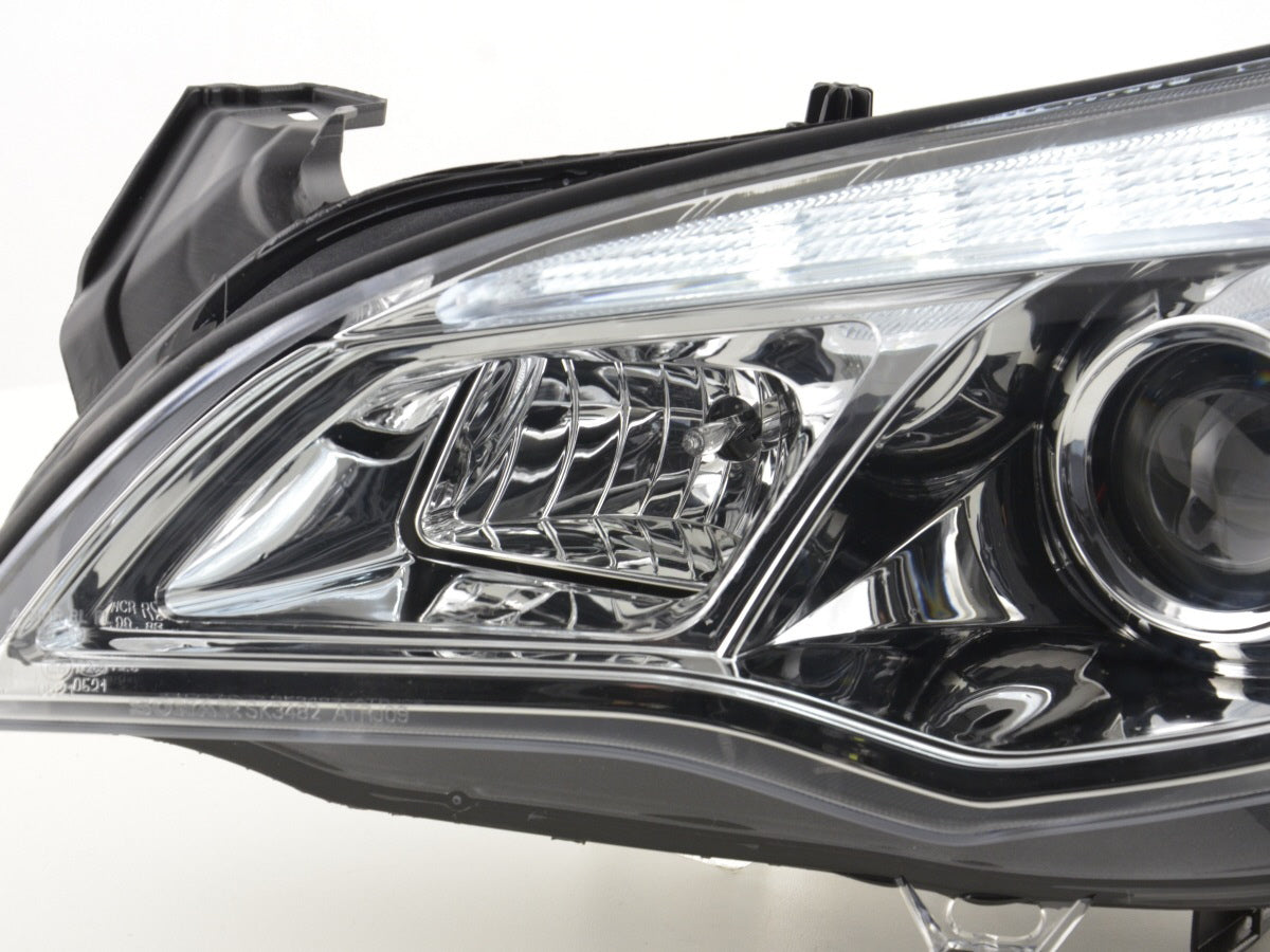 Scheinwerfer Set Opel Astra J 5-türig  2009-2012 chrom mit Motor