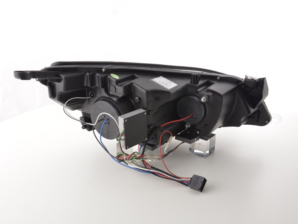 Scheinwerfer Set Opel Astra J 5-türig  2009-2012 schwarz mit Motor