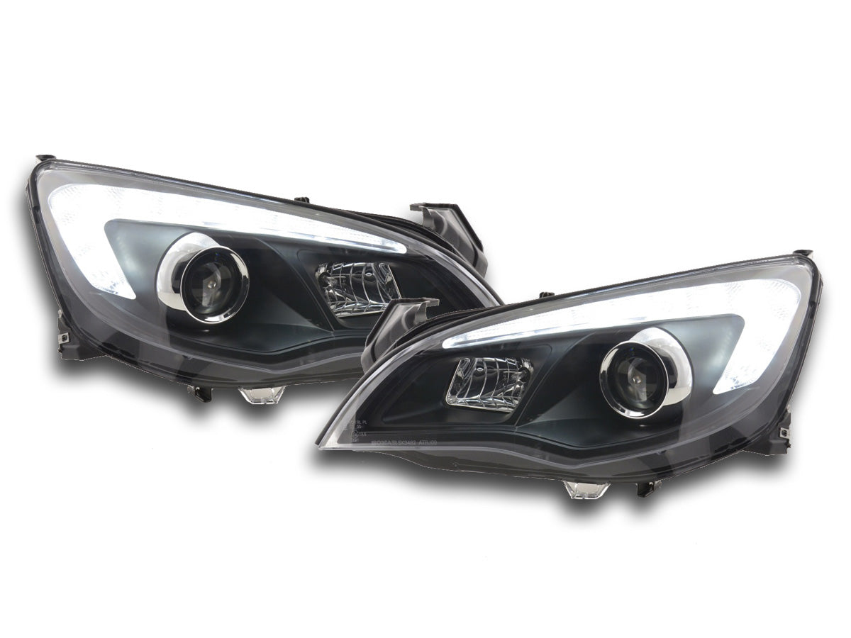 Headlight set Opel Astra J 5-door 2009-2012 black