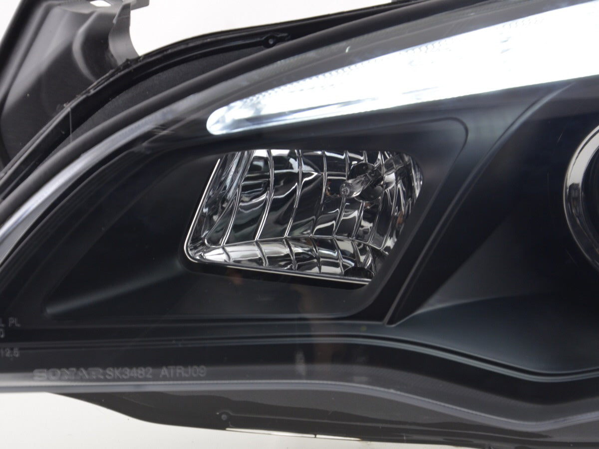 Scheinwerfer Set Opel Astra J 5-türig  2009-2012 schwarz
