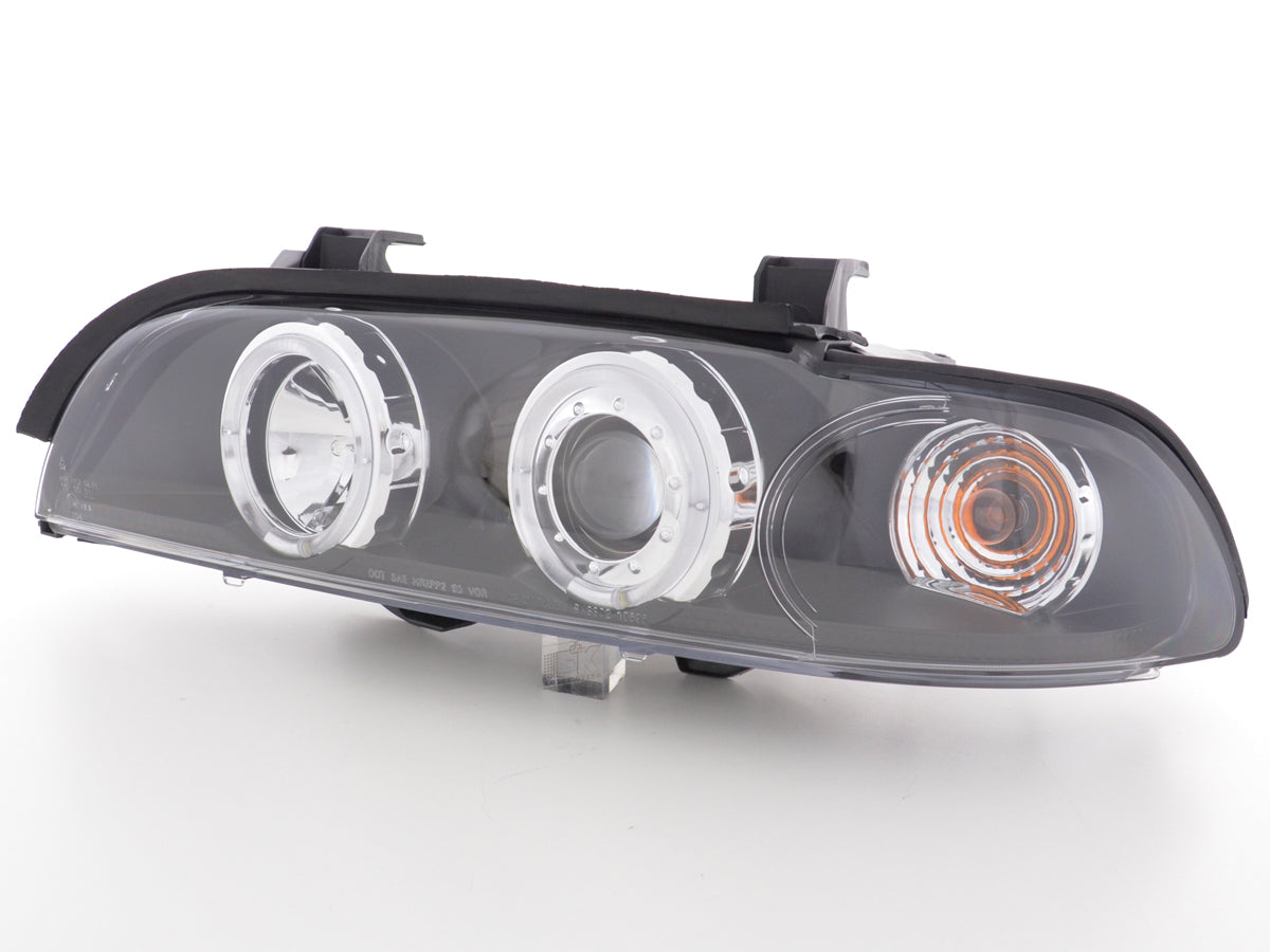 Headlight set BMW 5 Series E39 95-00 black