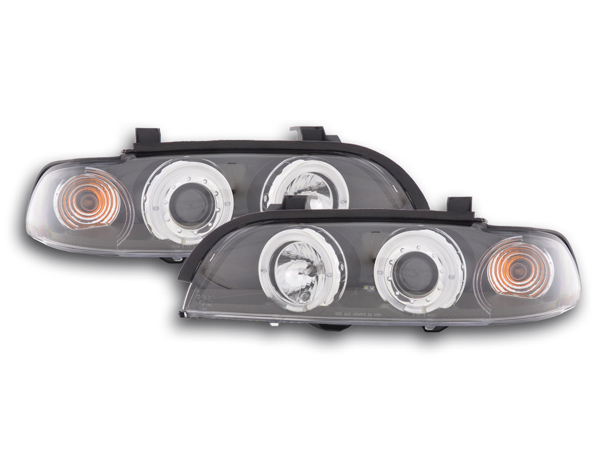 Headlight set BMW 5 Series E39 95-00 black