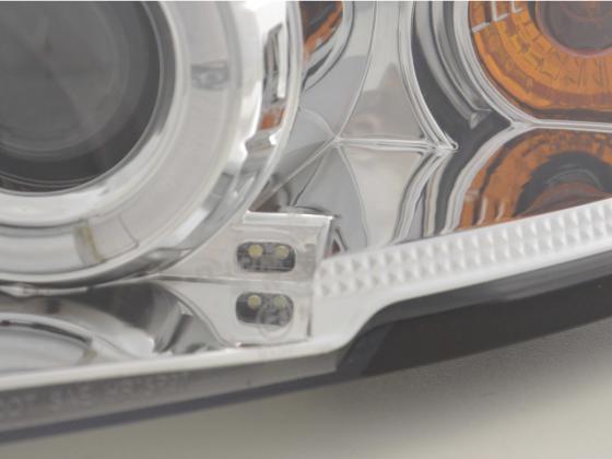 Headlight set VW Passat Type 3B 97-00 chrome