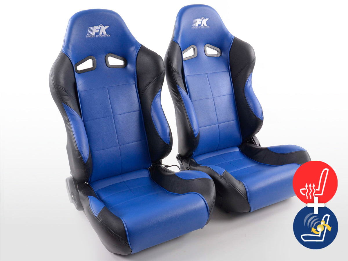 Seat cover with seat heating and massage function black