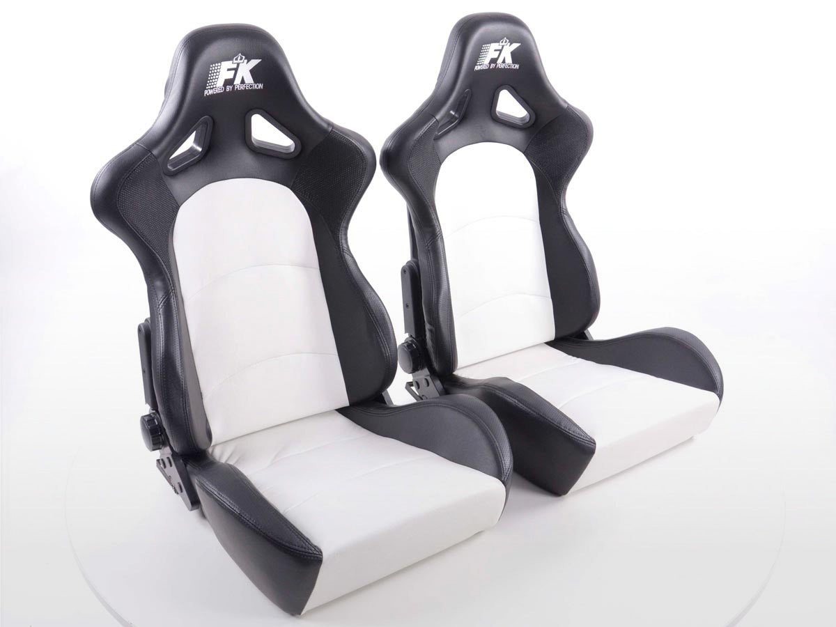 FK Sportsitze Auto Halbschalensitze Set Cyberstar Kunstleder schwarz /blau