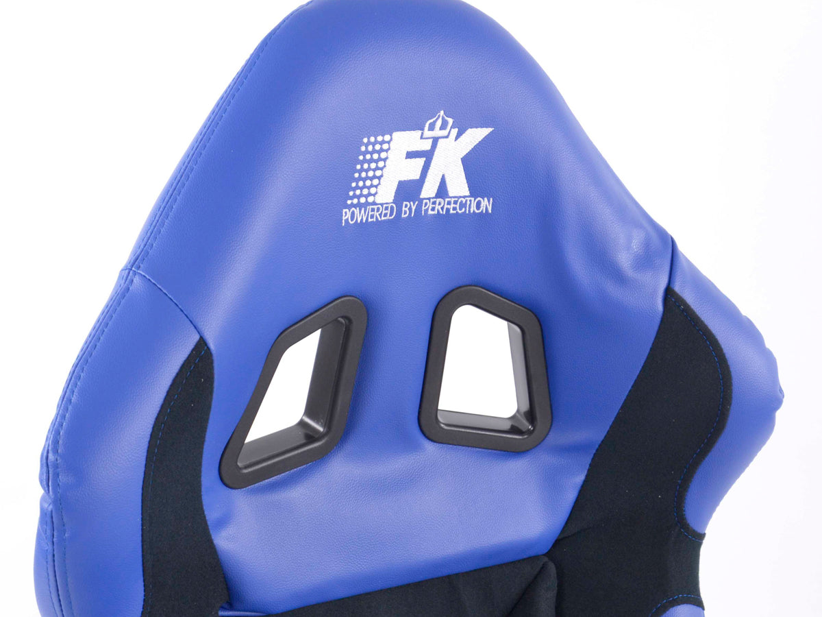 FK sports seats car full bucket seats set Race 1 with glossy fiberglass cover
