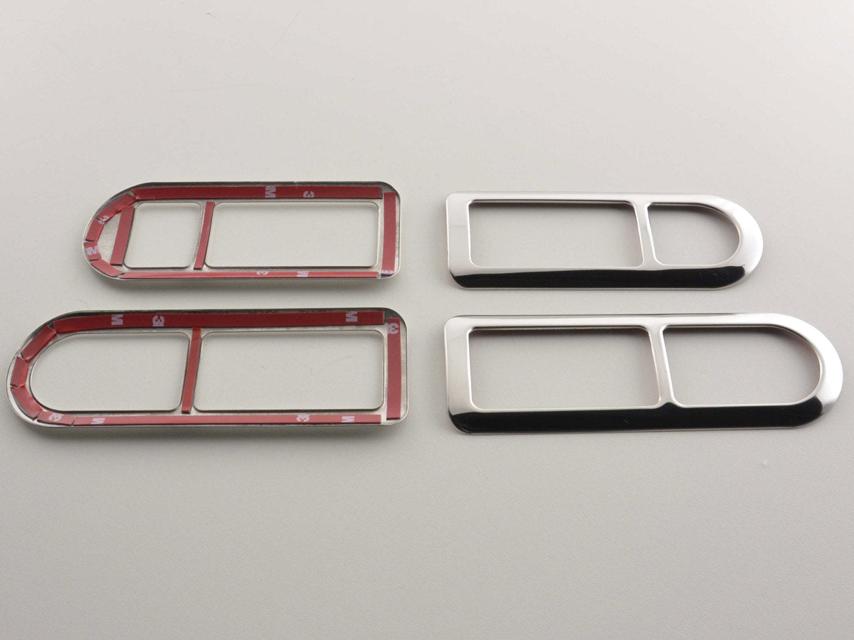 Door handle frame chrome inside VW Polo (Type 9N) 01-05, stainless steel