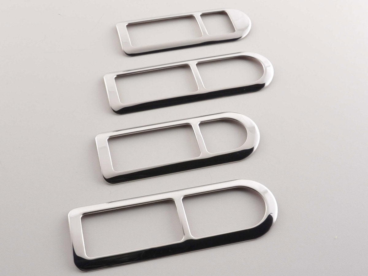 Door handle frame chrome inside VW Polo (Type 9N) 01-05, stainless steel