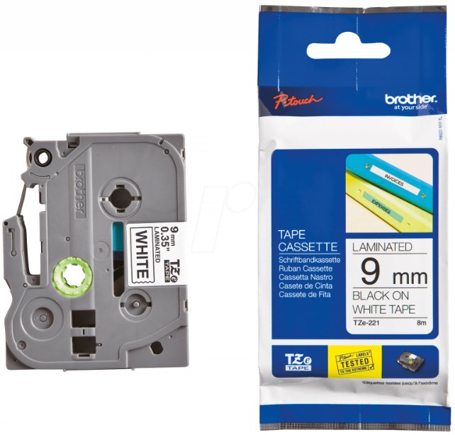 Brother P-Touch label tape TZe-221 TZ 9mm